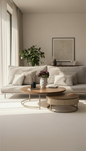 طقم طاولتين ارضي لون شمباني