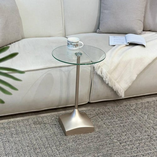 طاولة خدمة شمباني زجاج شفاف (NR)