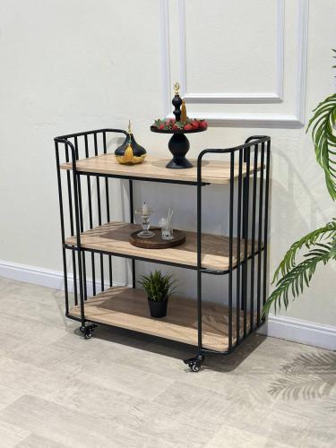 عربية تقديم خشب ثلاثه ادوار