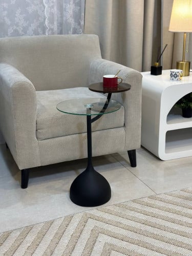 طاولة خدمة دورين بقاعدة سوداء(MG