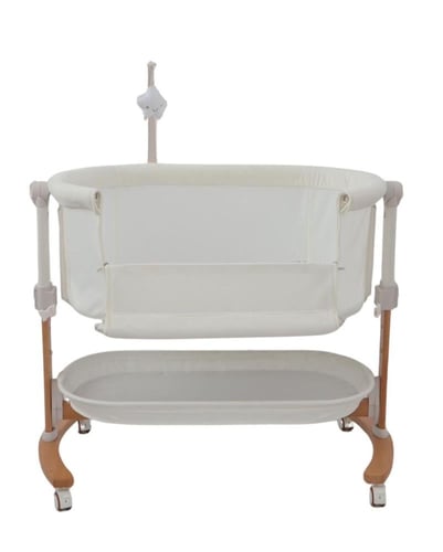 نكست تو مي سرير بارتفاع قابل للتعديل وشبكة تهوية -...