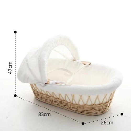بكج استقبال المولود - 3 قطع (سلة موسى - قاعدة خشبي...