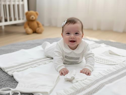 طقم مواليد بناتي 6 قطع الوان متعددة من صفر الى ثلا...