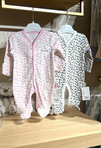 افرول بناتي حتى عمر 6 اشهر الوان زهري واسود