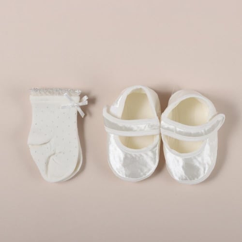 بيبي دول طقم استقبال مواليد بنات قطن مع نسيج - 12...