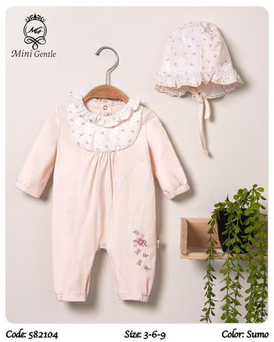 افرول بناتي مع طاقية الوان سومو اوف وايت و وردي حت...