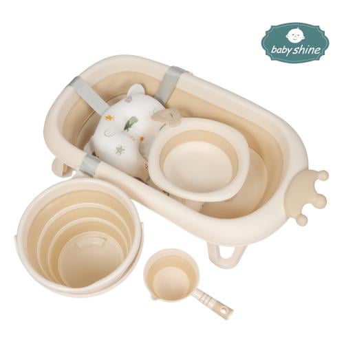 مجموعة استحمام الطفل خمس قطع الوان متعددة