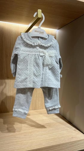 بيجاما بناتي حتى عمر 6 شهور الوان سومو رمادي و اوف...