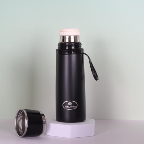 ترمس اطفال ستانلس ستيل حافظ للحرارة والبرودة بغطاء...