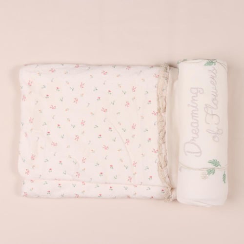 ميني جنتل طقم استقبال مواليد قطن