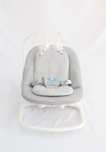 جلاسات أطفال بقواعد حديد قابلة للاهتزاز - أبيض ورم...