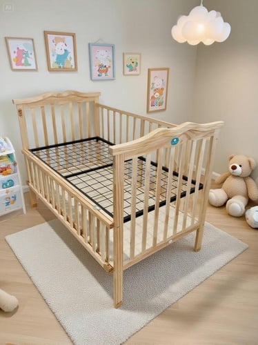 سرير خشب مع تخزين الوان متعددة مقاس 70*130