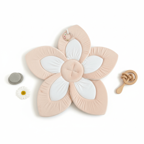 دعامة استحمام بتصميم وردة الوان متعددة