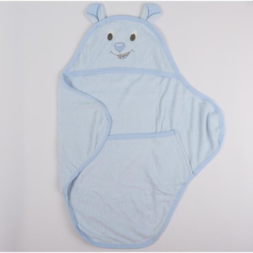 بيبي شاين منشفة استحمام للأطفال مع قبعة رأس بشكل د...