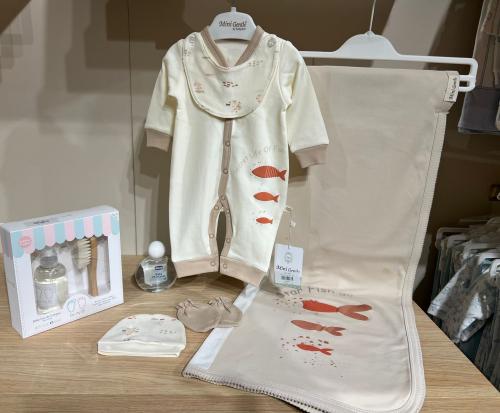 طقم مواليد بناتي 5 قطع – قطن 100% – ستايل أوروبي (...