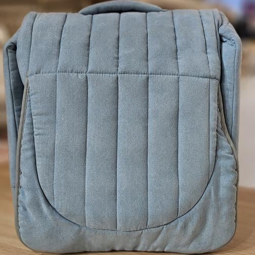 شنطة مفرش متنقل للمواليد لون رمادي