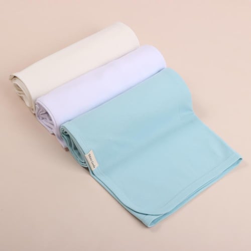 ميني جنتل مهاد مواليد قطن سادة ناعم ومريح - 95x85...