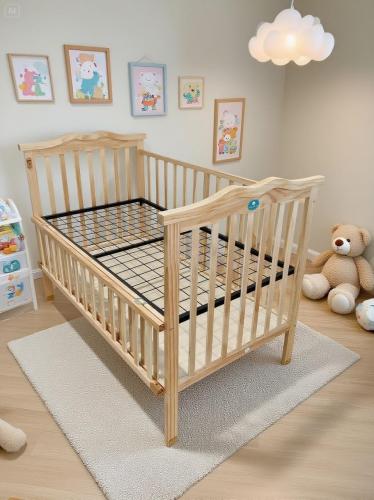 سرير خشبي مع تخزين الوان متعددة مقاس 60*120