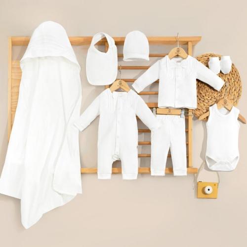 ميني جنتل طقم ولادي من القطن 8 قطع - 0 - 3 أشهر -...