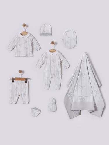 طقم مواليد ولادي 6 قطع – ستايل أوروبي