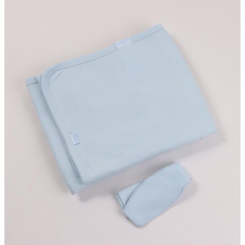 بيبي شاين مهاد مواليد سادة قطن مع رباط - 95x85 سم