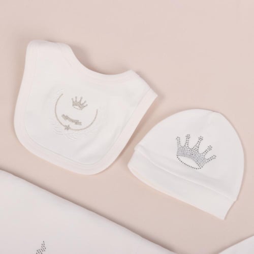 بيبي دول طقم استقبال مواليد قطن