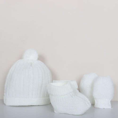 ميني جنتل طقم أفرول مواليد تريكو للأولاد من 0-3 أش...