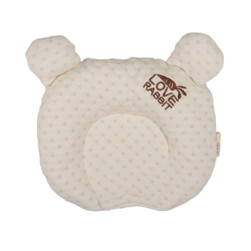 وسادة مواليد مع غطاء خارجي قابل للغسيل - بيج