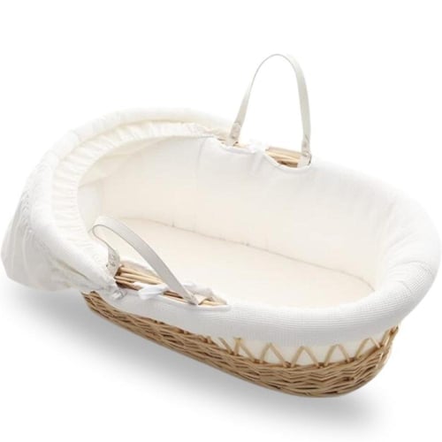 بكج استقبال المولود - 3 قطع (سلة موسى - قاعدة خشبي...