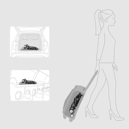 سي بيبي عربية أطفال خفيفة وعملية - مظلة