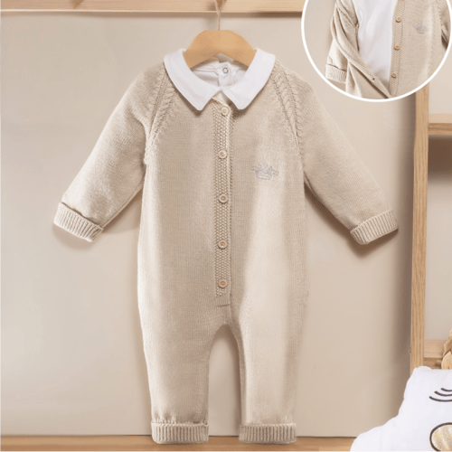 ميني جنتل أفرول تريكو بيبي للبنات بتصميم قطعة واحد...