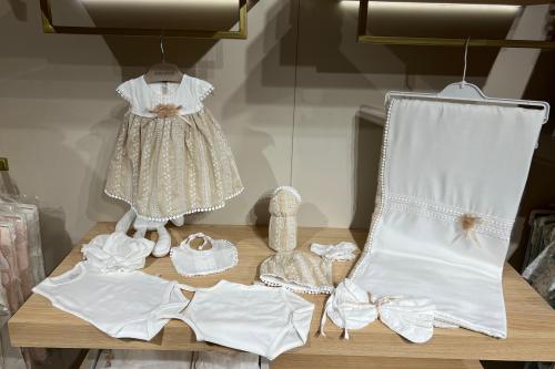 طقم فستان بناتي 10 قطع – ستايل أوروبي (0-3 شهور) ل...