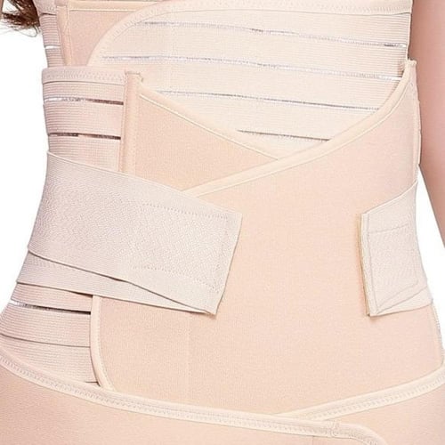 بيبي شاين مشد البطن للأم - قماش مطاطي - بيج