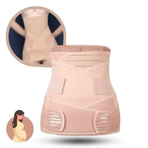 بيبي شاين مشد البطن للأم - قماش مطاطي - بيج