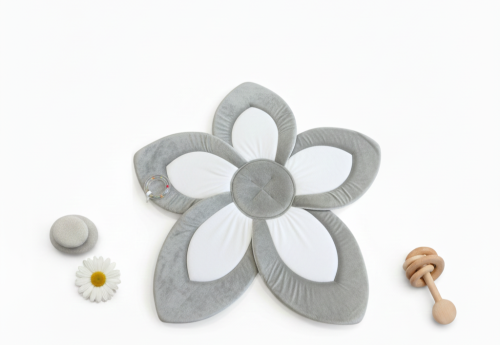 دعامة استحمام بتصميم وردة الوان متعددة