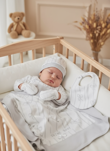 طقم مواليد ولادي 6 قطع – ستايل أوروبي