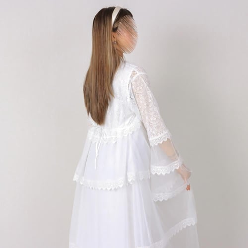 روب رضاعة و استقبال للأمهات بتصميم طبقات - قطعتين