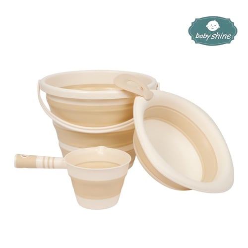 مجموعة استحمام الطفل خمس قطع الوان متعددة