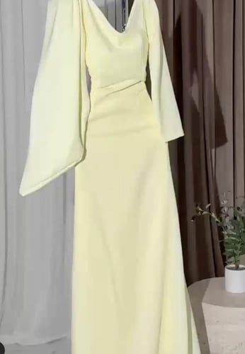 فستان رندا العيد اصفر