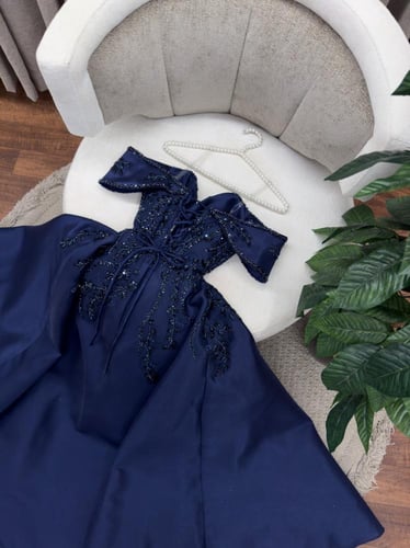 فستان سهره كحلي