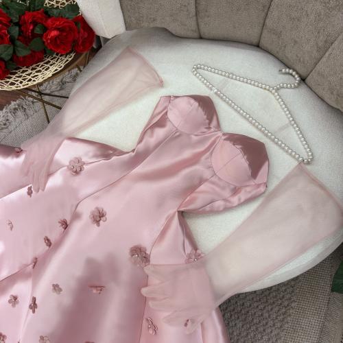 فستان سهره وردي