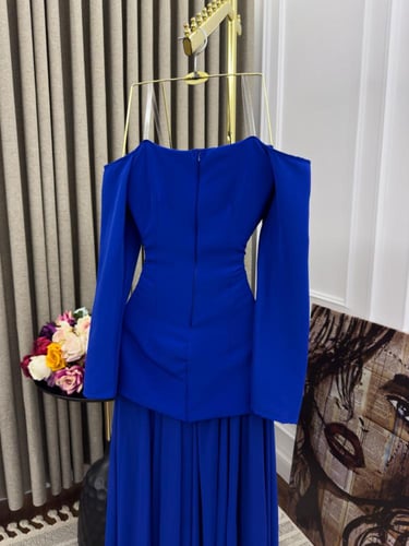 فستان غاليه سهره ازرق