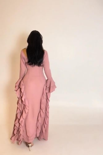 فستان ليلكي