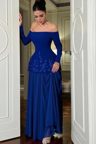 فستان غاليه سهره ازرق