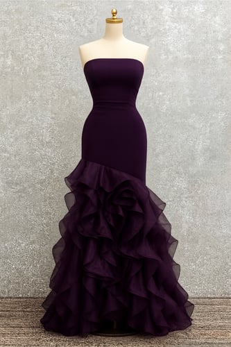 فستان سهره موف غامق