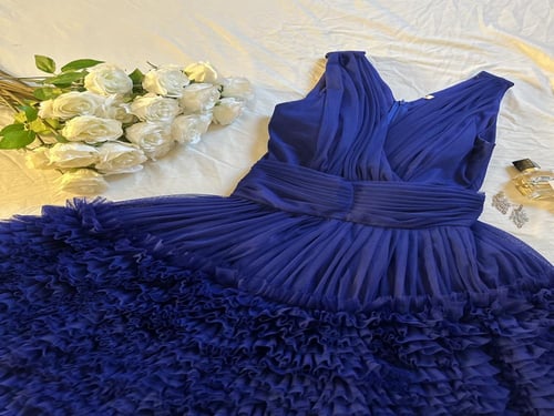 فستان يارا سهره ازرق