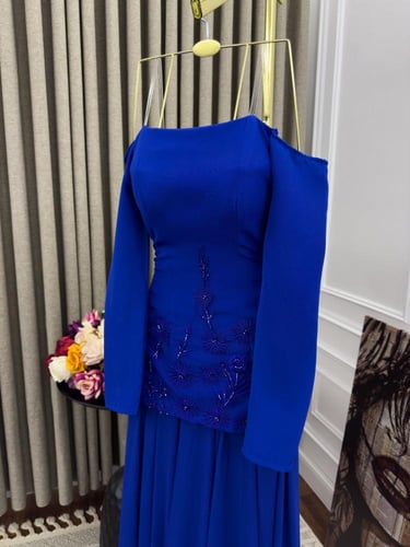 فستان غاليه سهره ازرق