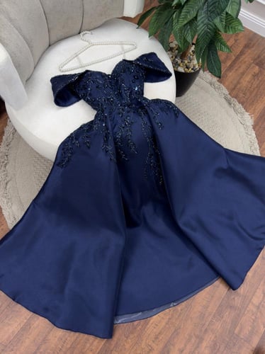 فستان سهره كحلي