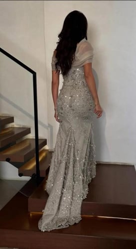 فستان سهره اخضر تيفاني