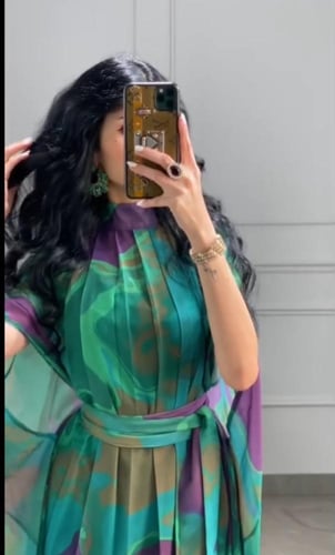 فستان سهره اخضر